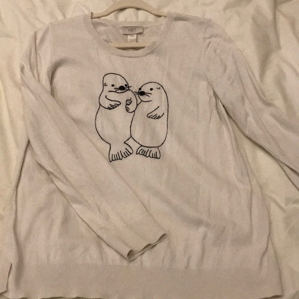 Ann Taylor Penguin Mama Sweater
